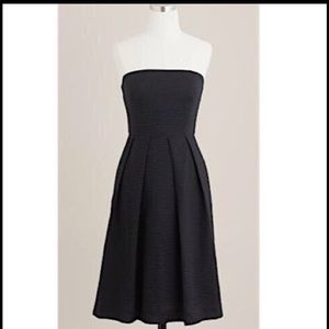 J Crew Lorelei Embossed Dress- Black